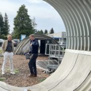 Peter Brewin, Norman Foster and Will Crawford at CC Demo Park